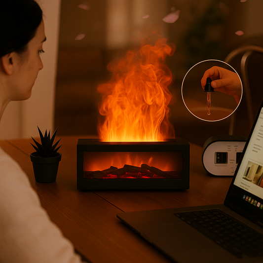Seraphic® Fireplace Essential Oil Diffuser for Home Bedroom
